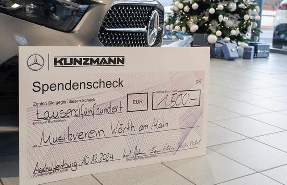 Weihnachtsspenden Autohaus Kunzmann 2024