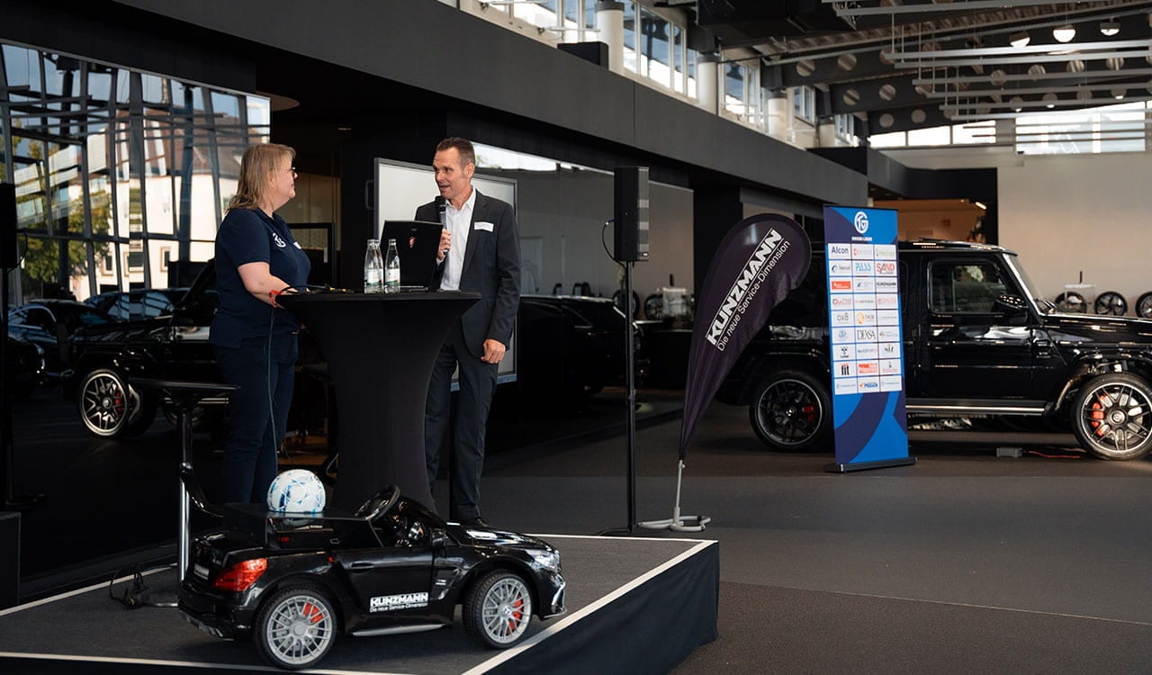 Kickoff TV Großwallstadt im Autohaus Kunzmann