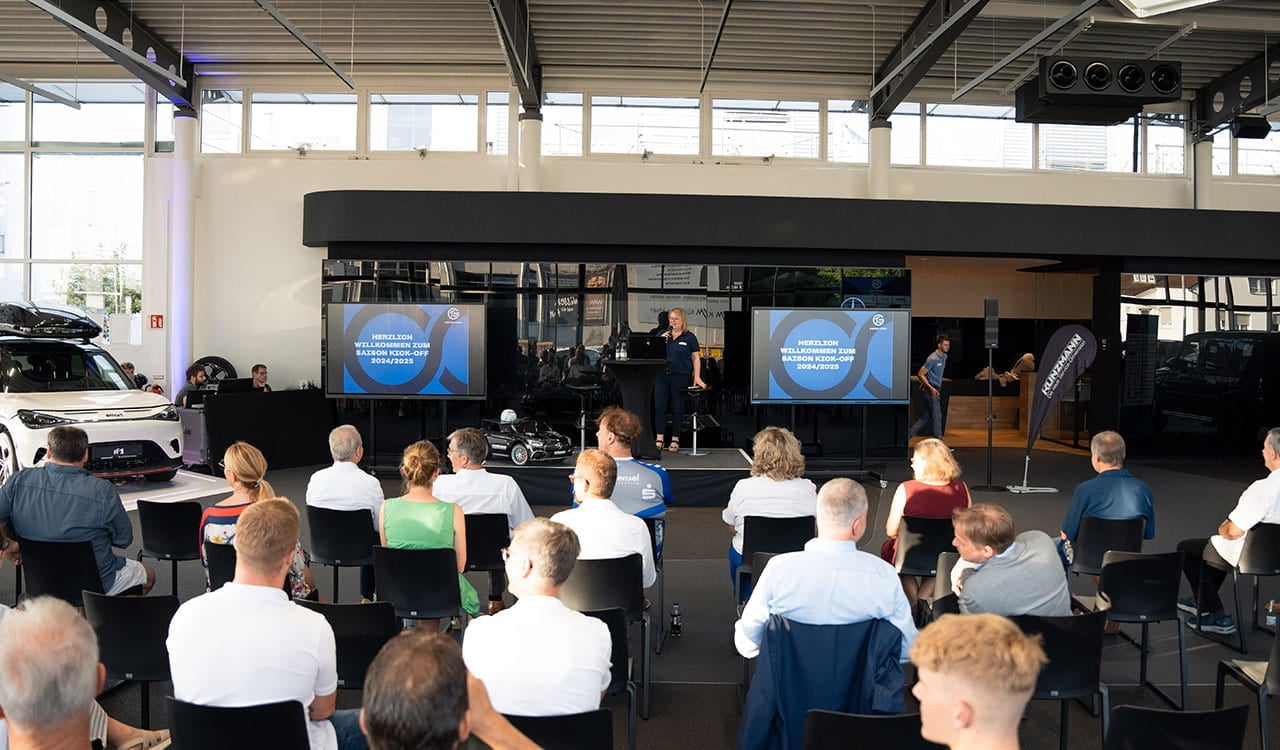 Kickoff TV Großwallstadt im Autohaus Kunzmann